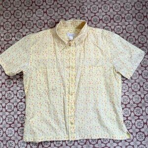 Floral Short Sleeve Button-Up Shirt